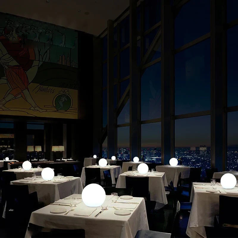 Norvo | Solvannstålig Globe Light | Fargeforandrende. Fjernstyrt & Ideell for Utendørs Hage- og Patioinnredning