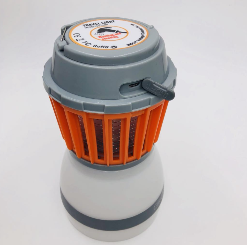Norvo | Solenergi LED Mygglampe med Integrert Lantern – Effektiv Insektbeskyttelse og Belysning for Hage og Camping