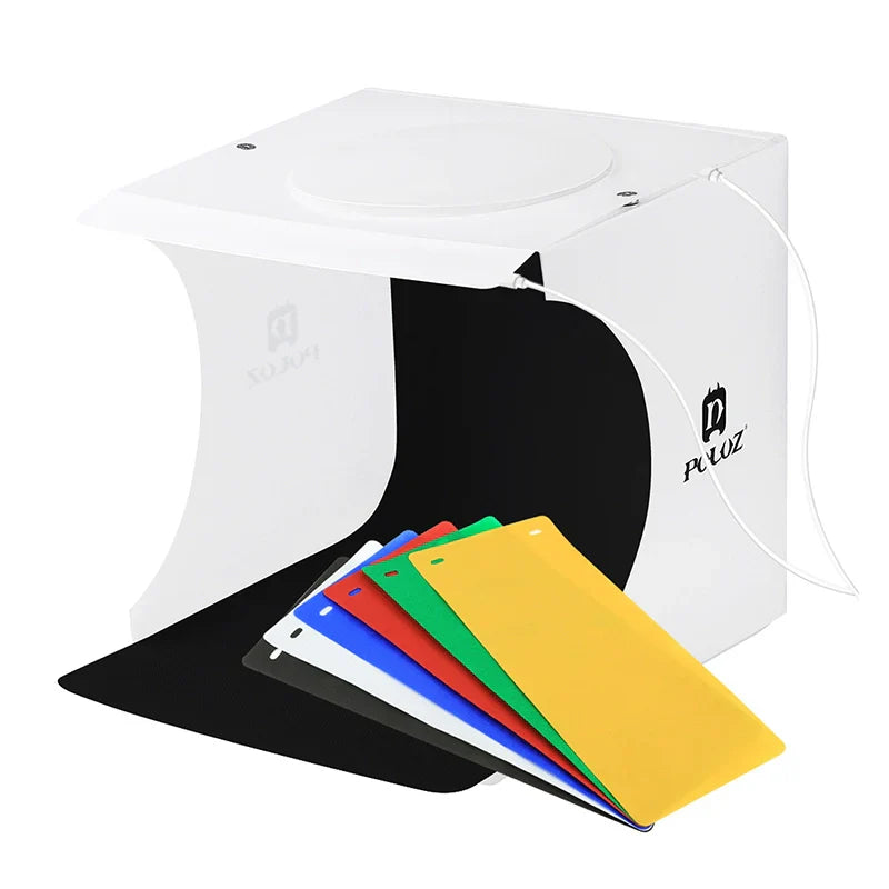 Norvo | 23cm Mini Foto Studio Lightbox med Mykt Lys for Fantastiske Smykke- og Produktbilder