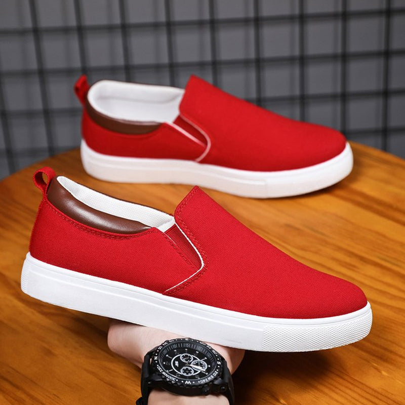 Norvo | Slip-On Sko laget av lerret for menn