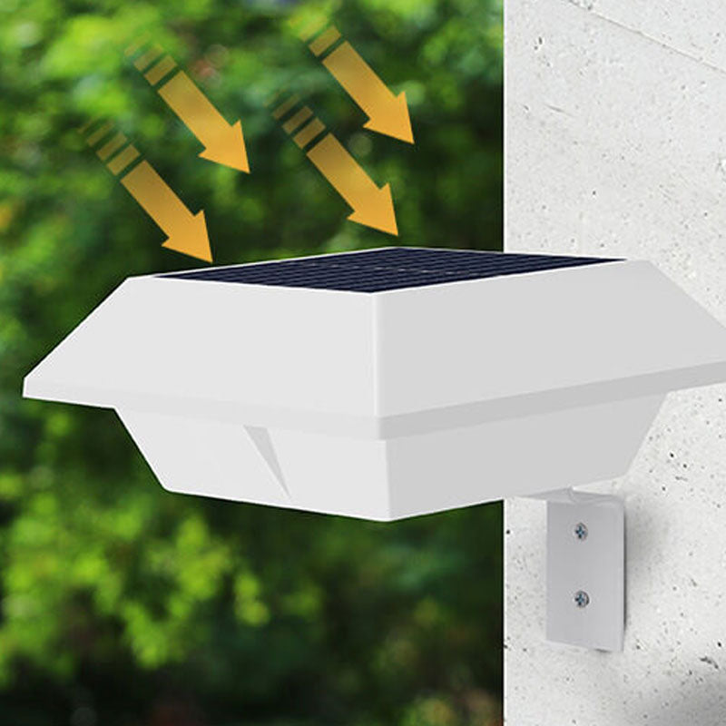 Norvo | Solar UFO-formet design gjerde lys LED utendørs vegglampe