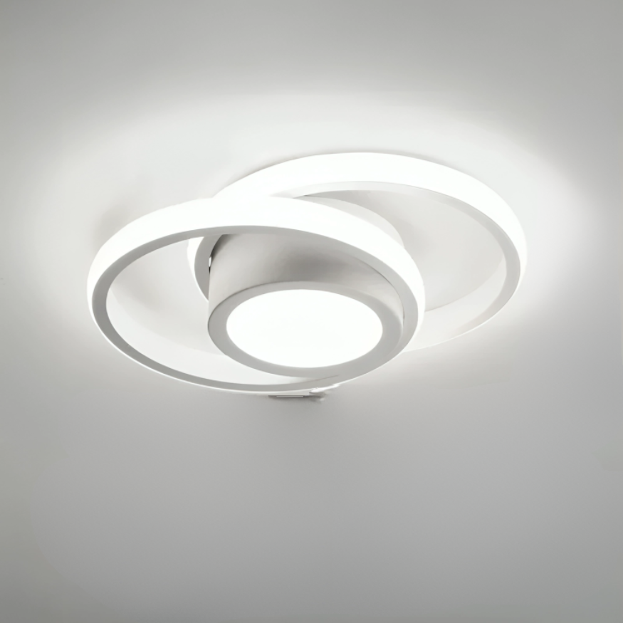 Lumineo Duo - Moderne LED Taklampe med 2 Ringer