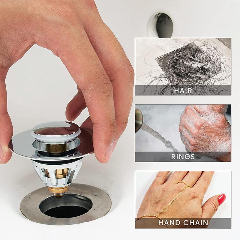 Norvo | Universal Rustfritt Stål Pop-up Dreneringsfilter