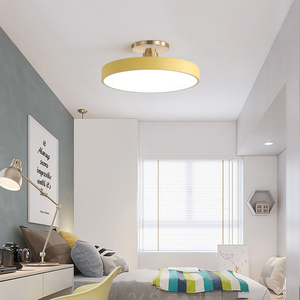 Norvo | Moderne LED Semi Flush Mount Taklampe | Energibesparende. Holdbart design for gang. Spisesal & Stue