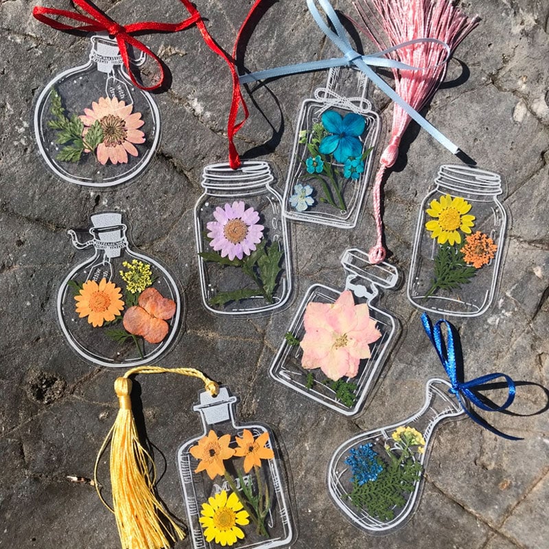 Norvo | Tørkede Blomster Bokmerker Sett