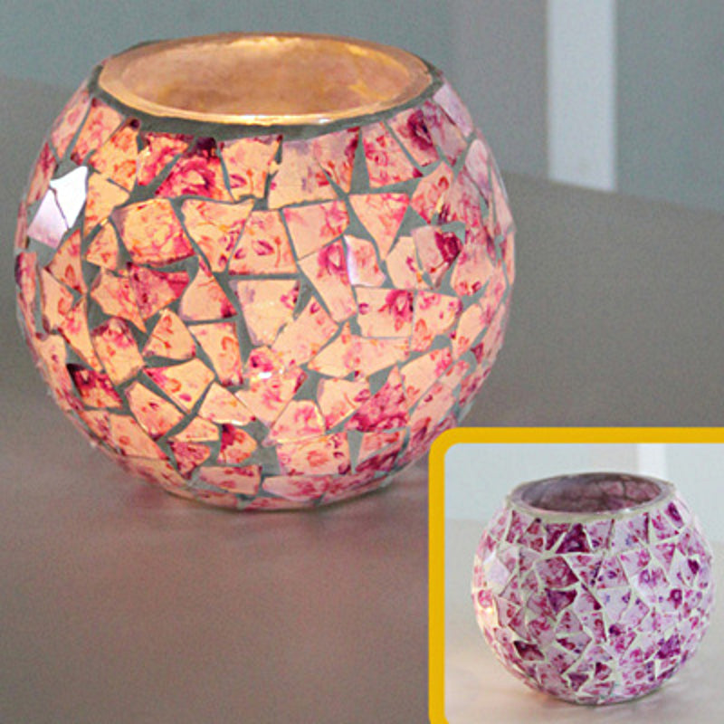 Norvo | Europeisk Retro Glass Mosaic Tealight Holder