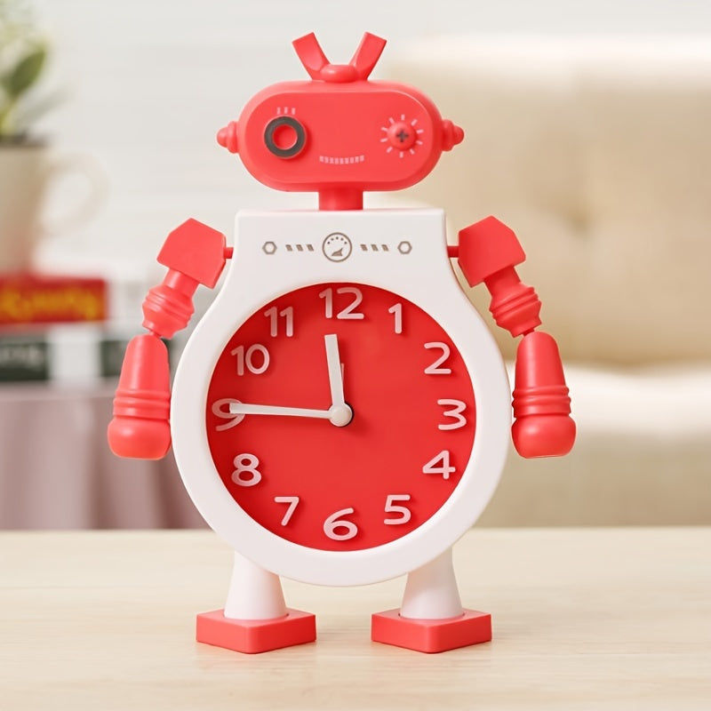 TimeBuddy Klokke – Lekfull Robot Vekkerklokke med Alarm