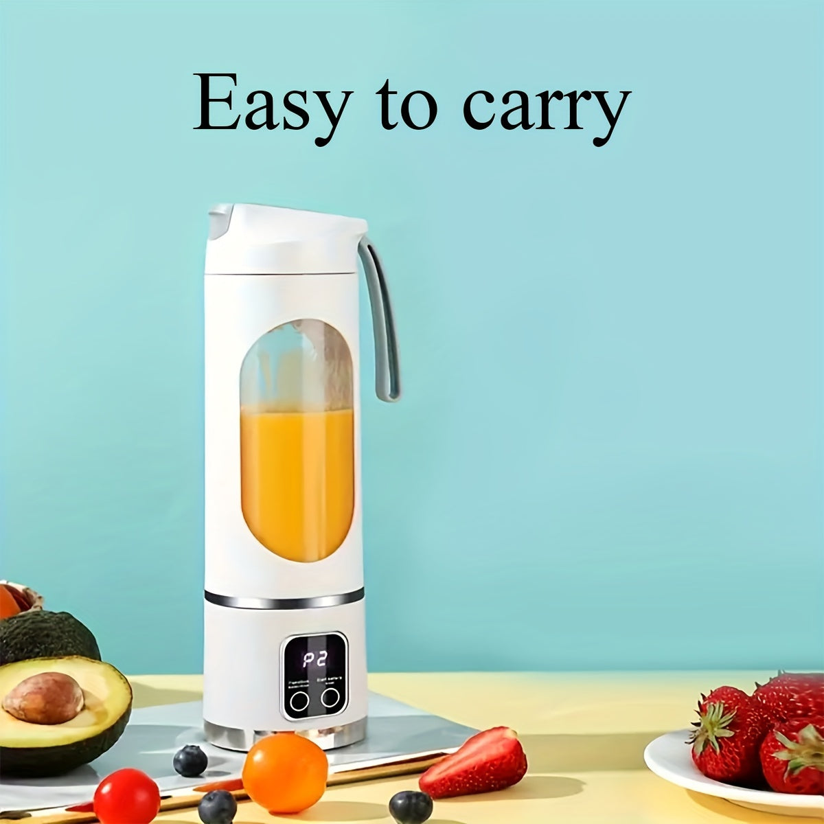 Norvo | Bærbar USB-oppladbar blender & juicer – Enkel å rengjøre, perfekt for frukt- & grønnsaksdrinker, milkshakes, 10,14 oz til 16,91 oz kapasitet