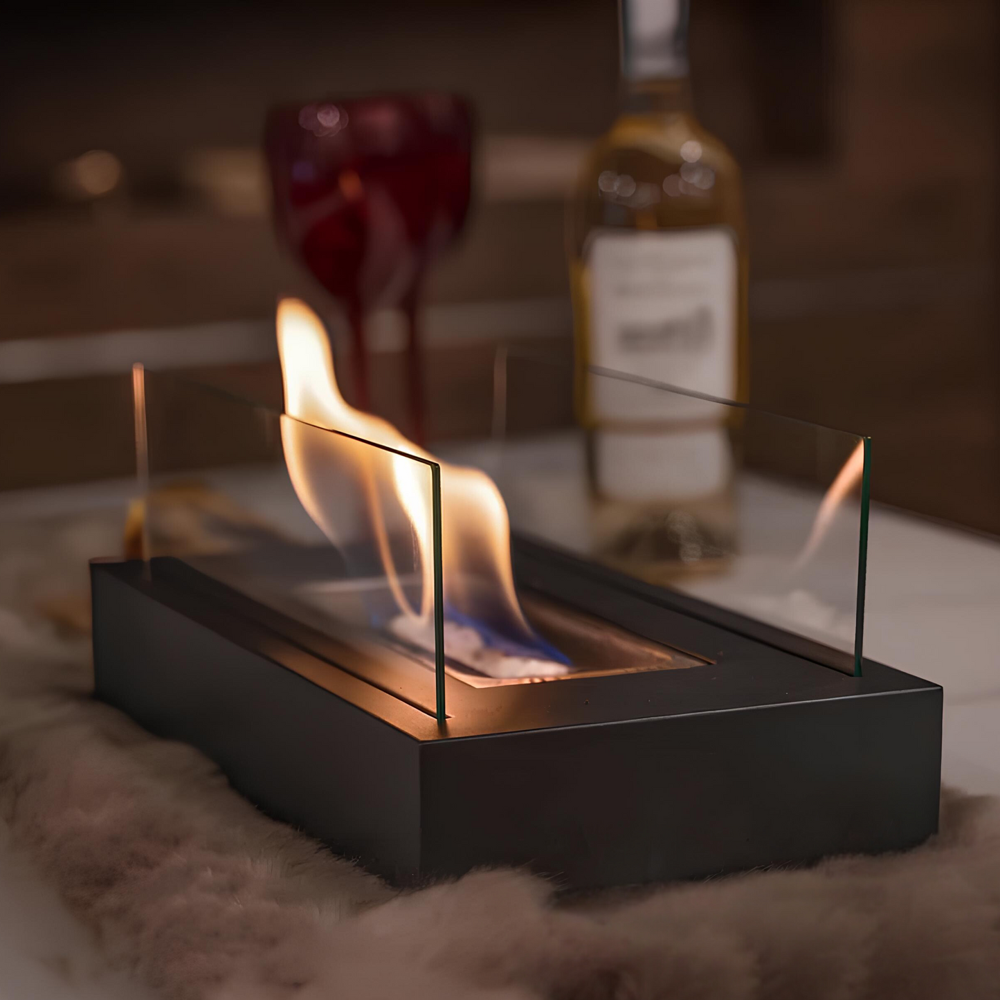 FireGlow – Luksus Bordpeis for Innendørs & Utendørs