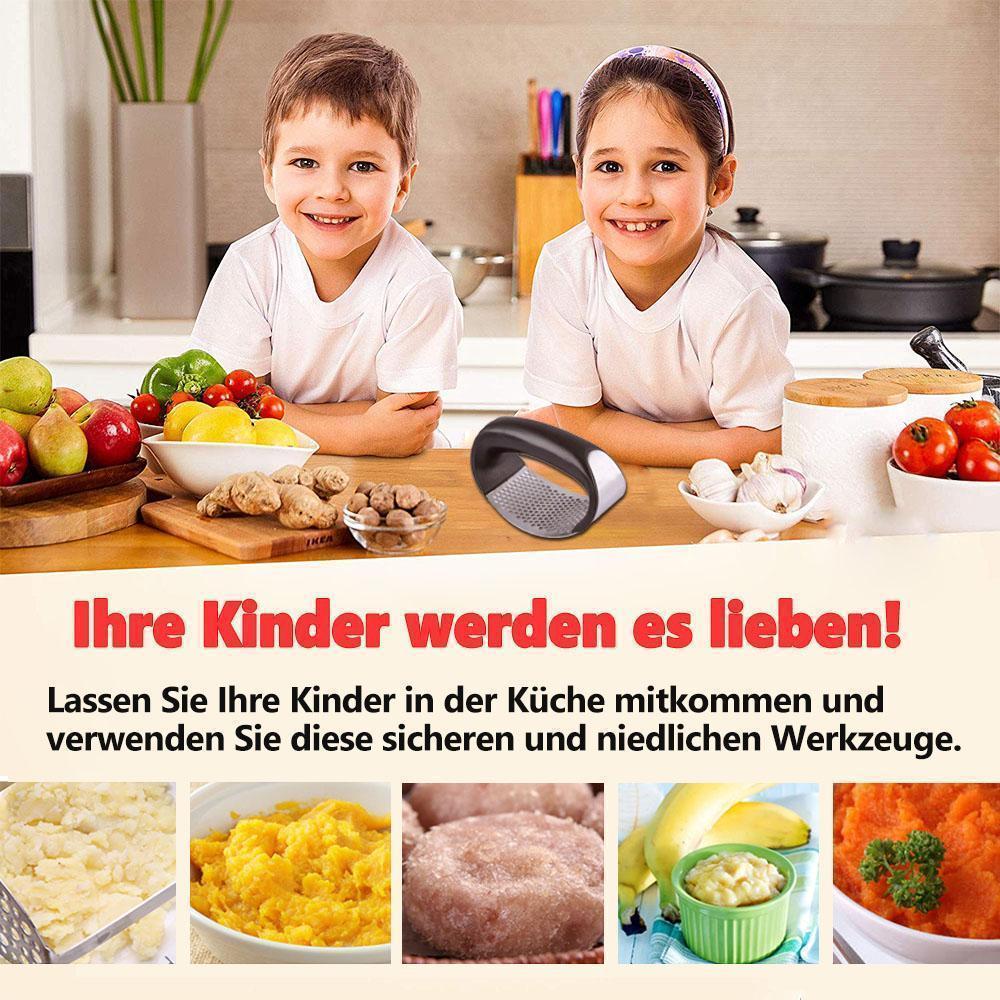 Norvo | Premium Rustfritt Stål Hvitløkpresse, Hvitløkpresse Kjøkkenverktøy