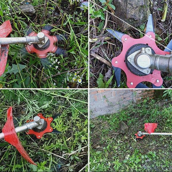 Norvo | 6 Blader Gressklipperblad Metall Børste Kutter Blader Trimmerblad