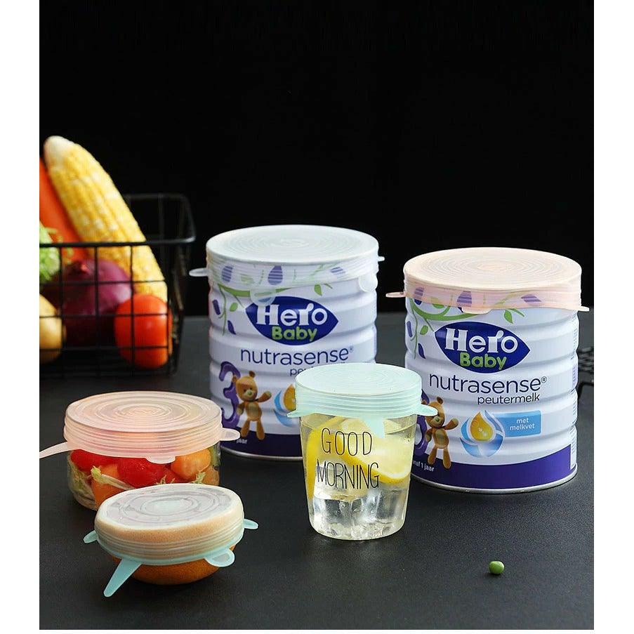 Norvo | 6 Deler/Sett Mat Silikon Deksel