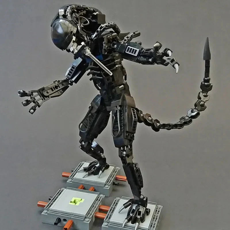 Norvo | 600PCS Prometheus Aliens Vs Predator Romvesen Figur Mech Modell Byggestein Leketøy Barnegave