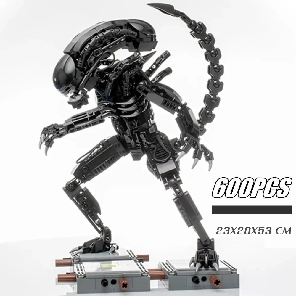 Norvo | 600PCS Prometheus Aliens Vs Predator Romvesen Figur Mech Modell Byggestein Leketøy Barnegave