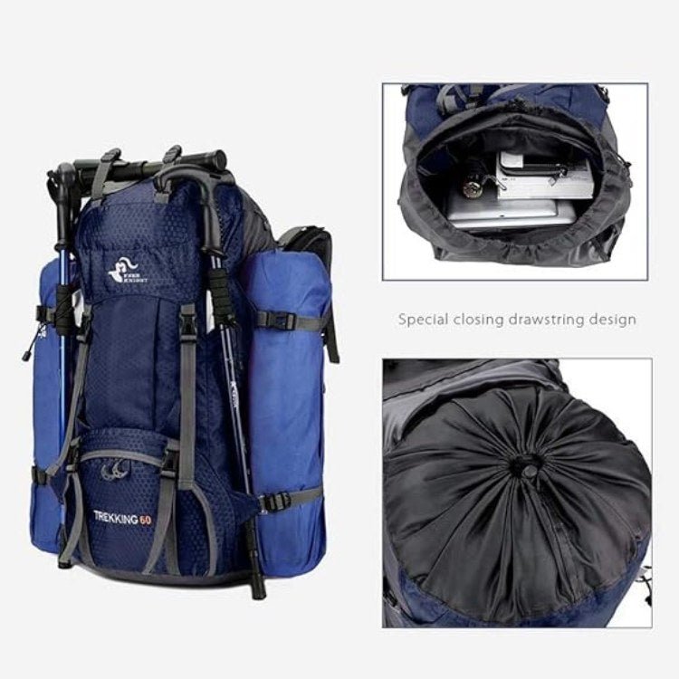 Norvo | 60L Vanntett Tursekk | Lett, Ergonomisk Design & Smart Oppbevaring for Dagturer og Ekspedisjoner