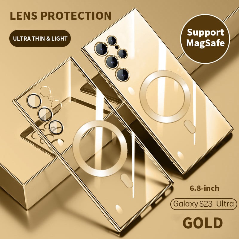 Norvo | Transparent luksusbelegg magnetisk deksel for Samsung
