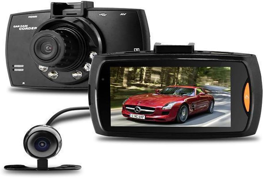 Norvo | Dual Linse Bil Dash Cam G30 2.7" LCD Full HD 1080P med G-Sensor