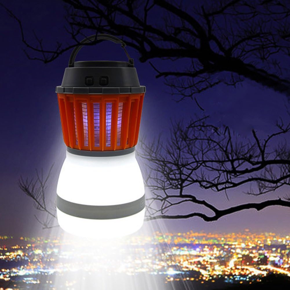 Norvo | Solenergi LED Mygglampe med Integrert Lantern – Effektiv Insektbeskyttelse og Belysning for Hage og Camping