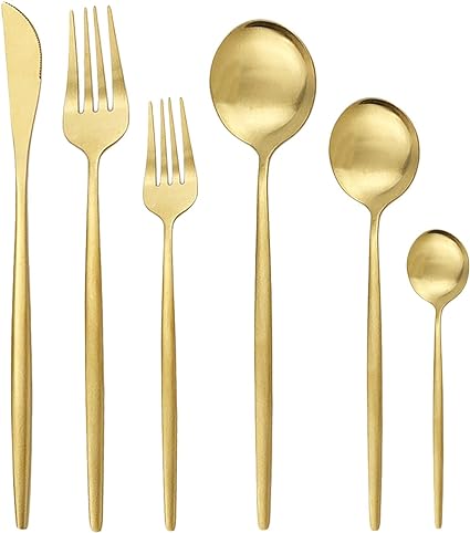Norvo | Torin 36-piece minimalist flatware set – Premium stainless steel cutlery with matte finish