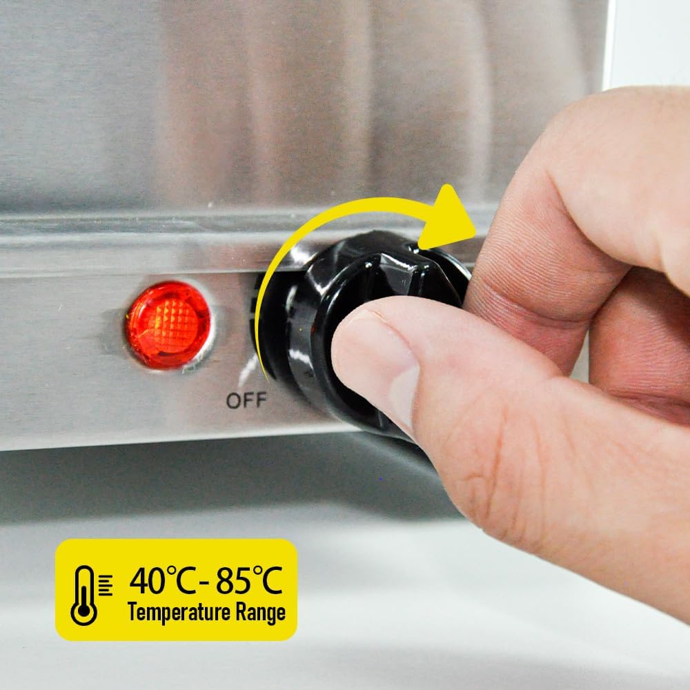 Norvo | Elektrisk Buffet Matvarmer med 3 × 2,5L Fat & Temperaturkontroll – Valtero