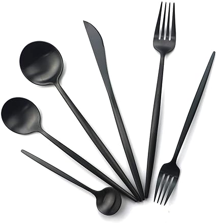 Norvo | Torin 36-piece minimalist flatware set – Premium stainless steel cutlery with matte finish