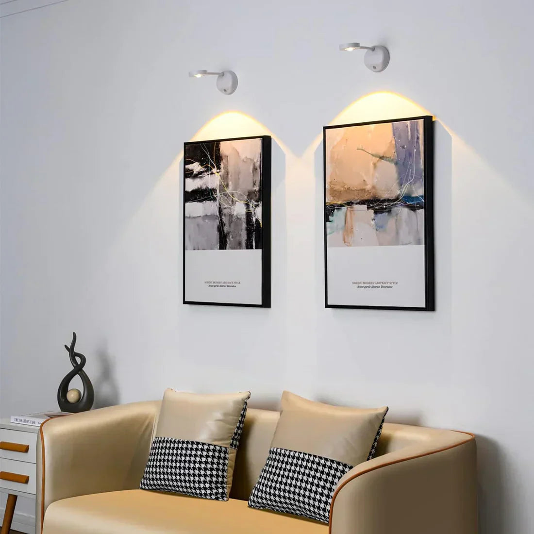 Norvo | Veggspotlight – SmartGlow – oppladbar LED – bevegelsessensor