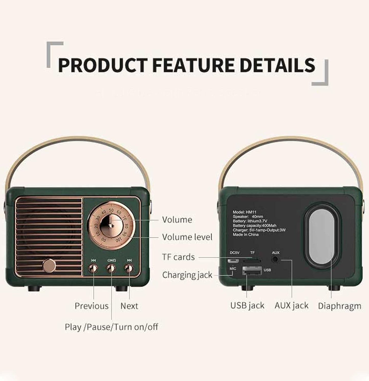 Norvo | Retro Bluetooth-høyttaler