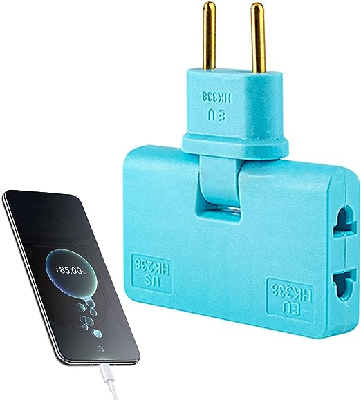 Norvo | 180° svingbar 3-veis stikkontakt (EU-kontakt)