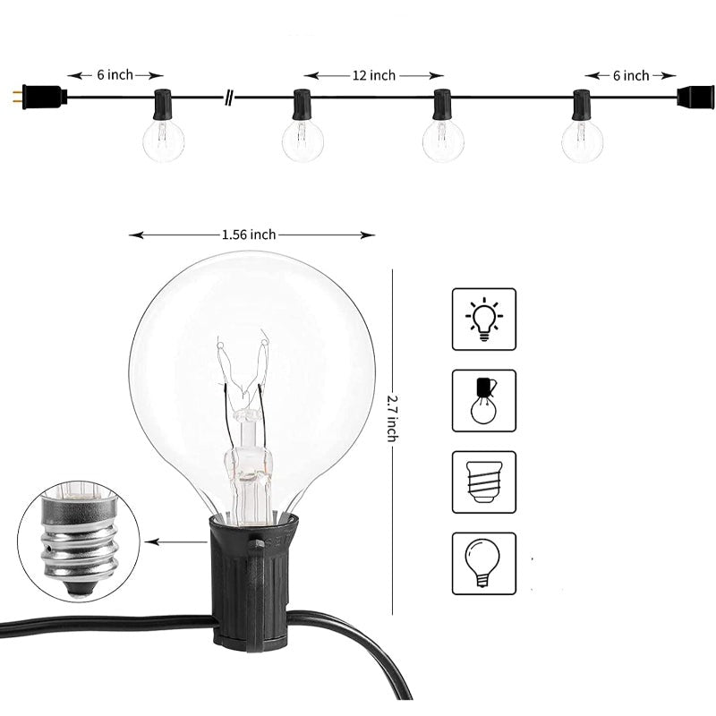 Norvo | Royaleva Utendørs Dimmable Lyslenker - 20 fot LED Ambient Belysning