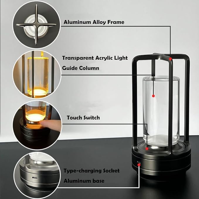 Norvo | Retro Metall Bordlampe