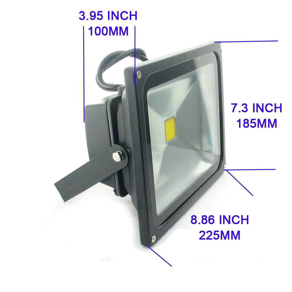 Norvo | Quans 30W Varm Hvit Led Flomlys, Vanntett Ip65, 12-24V Ac/Dc, Ultra Lys 3000