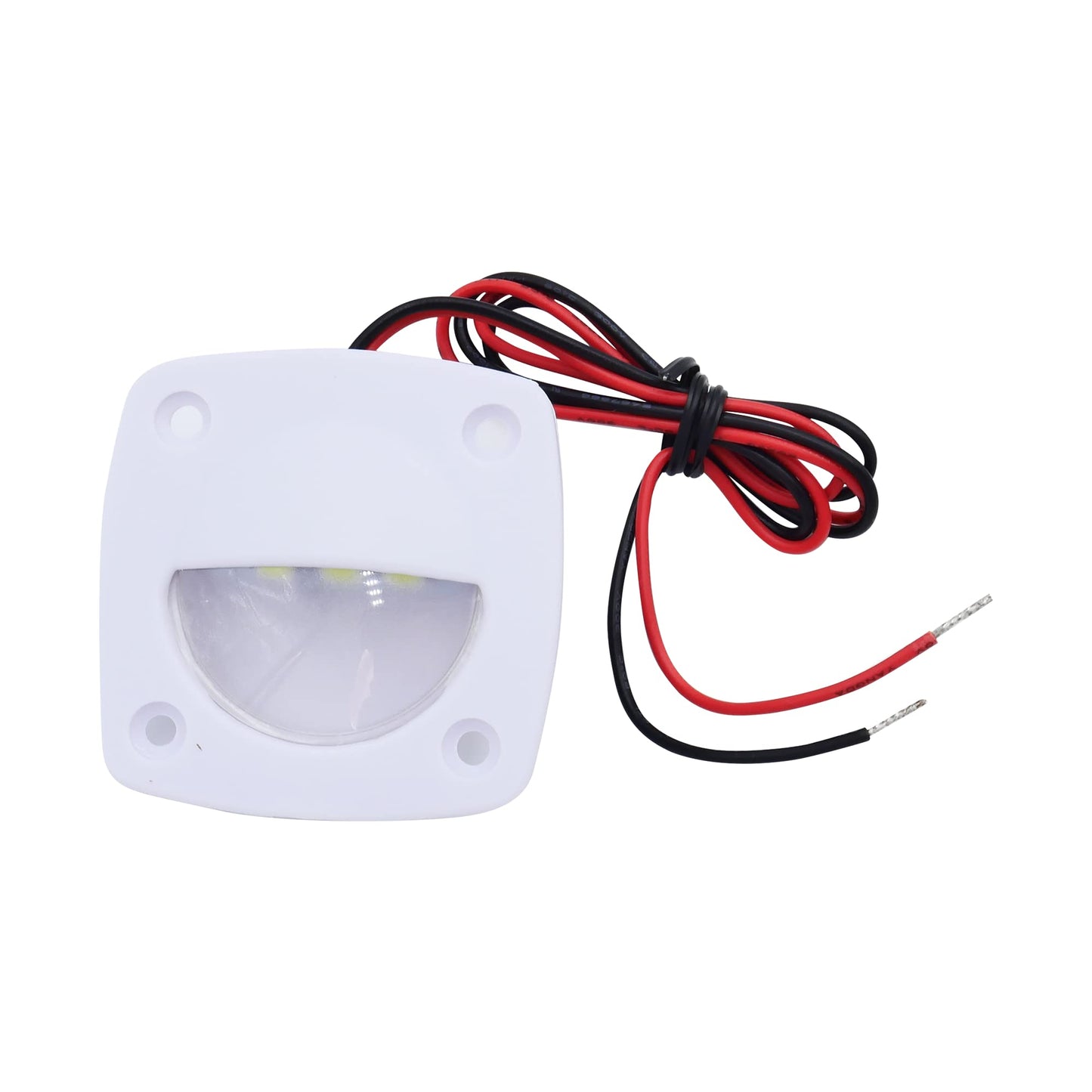 Norvo | T-H Marine Led Courtesy Light - Hvit Kvadratisk Lys For Båtinnvendig, Dekk, Eller Cockpit