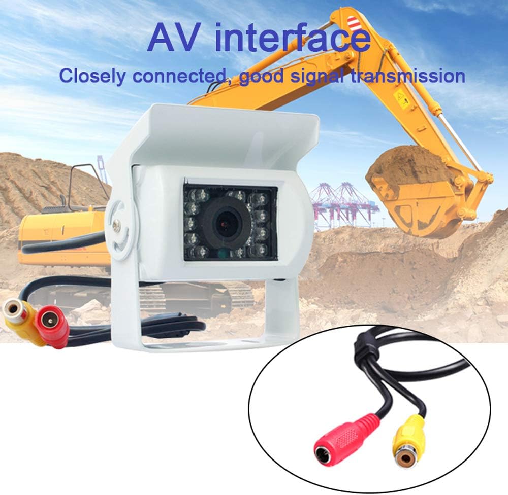 Norvo | Truck Backup Camera 12V/24V med 18 LED IR Nattlys IP68