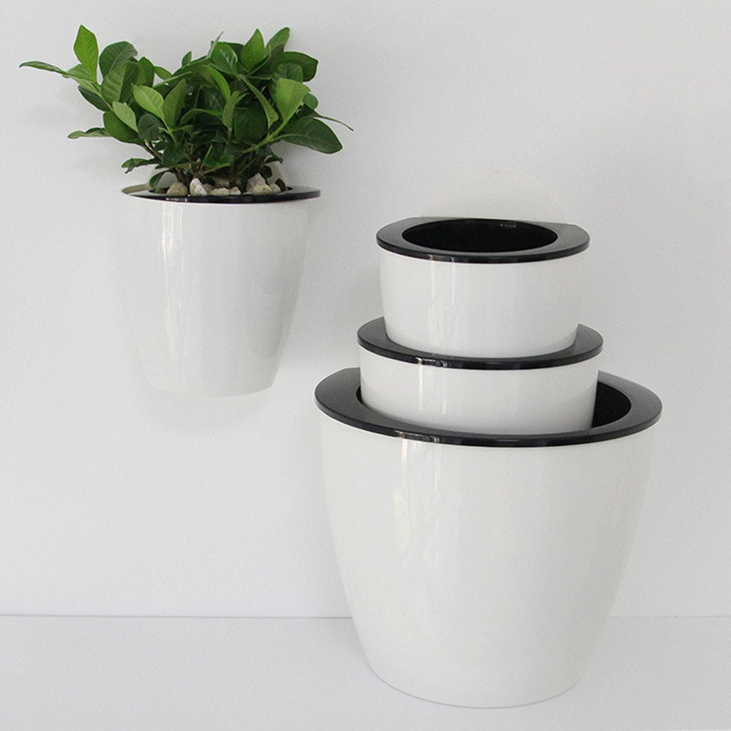 Norvo | Selvvannende hengende planterpotte – Moderne blomsterpotte for veggmontering