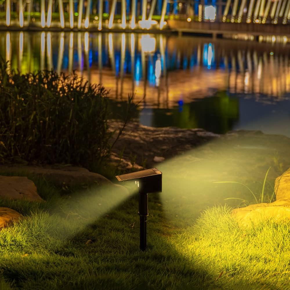 Norvo | Solar LED Spotlight – Utendørsbelysning med solcellepanel for hage og stier