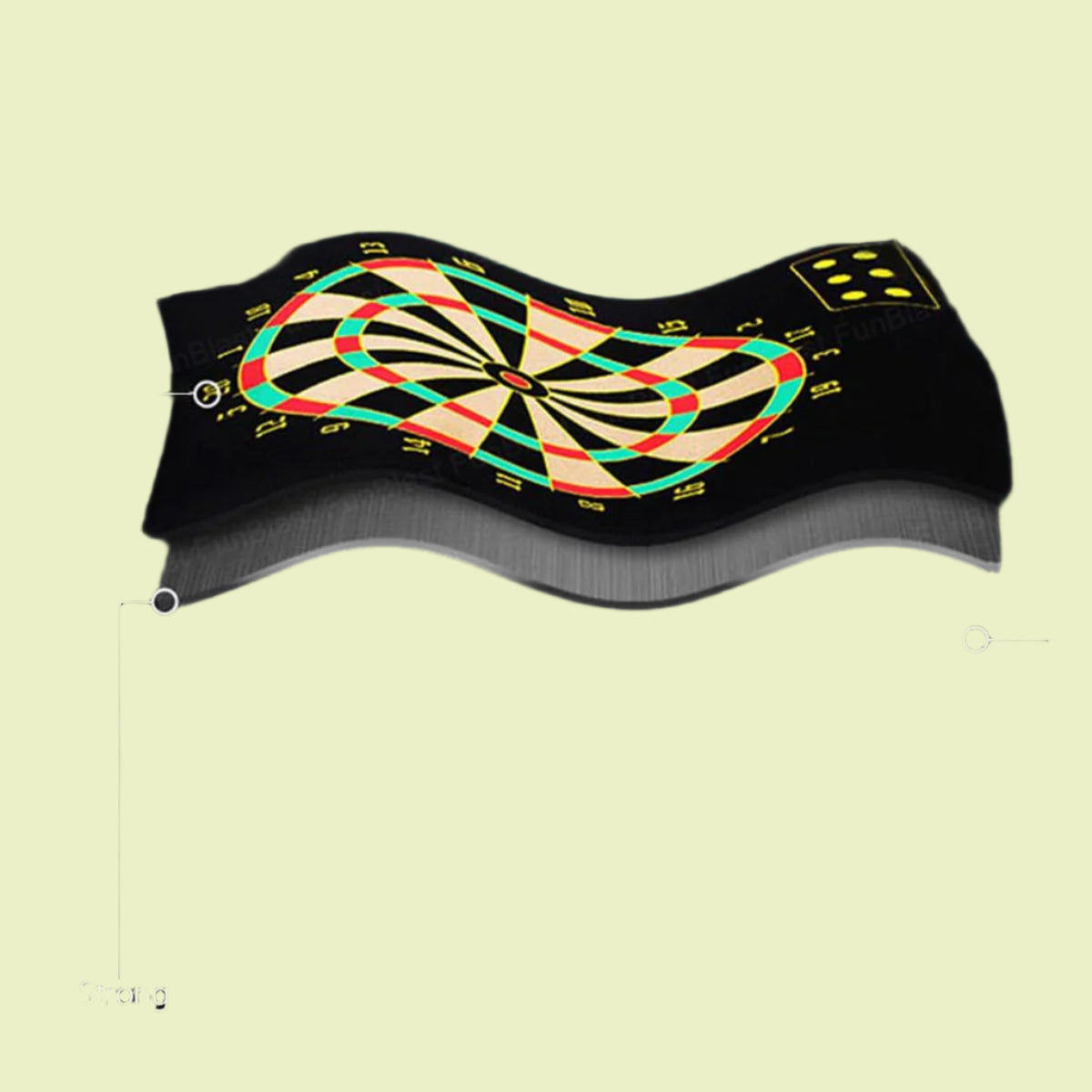 Norvo | Magnetix MagnoDart | Sikker leke moro - Magnetisk dartbrett for barn, tosidig og sammenleggbart