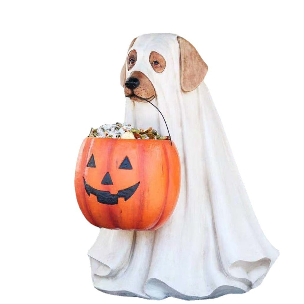 Norvo | Pumpkin Puppy Harz Hagepynt