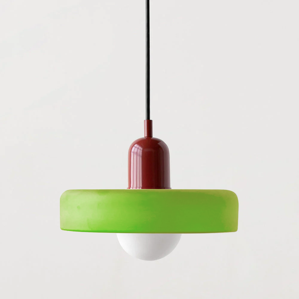 Norvo | Scandi Bauhaus Pendellampe – Stilig oransje taklampe for moderne rom