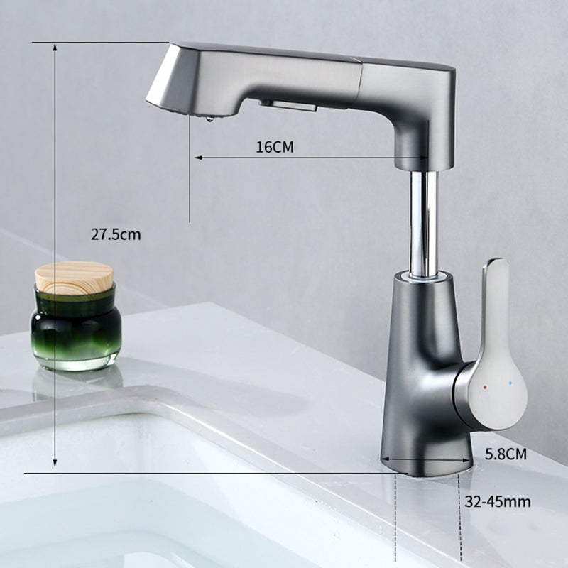 Norvo | Moderne Kran Solid Kobber Centerset Baderomskran