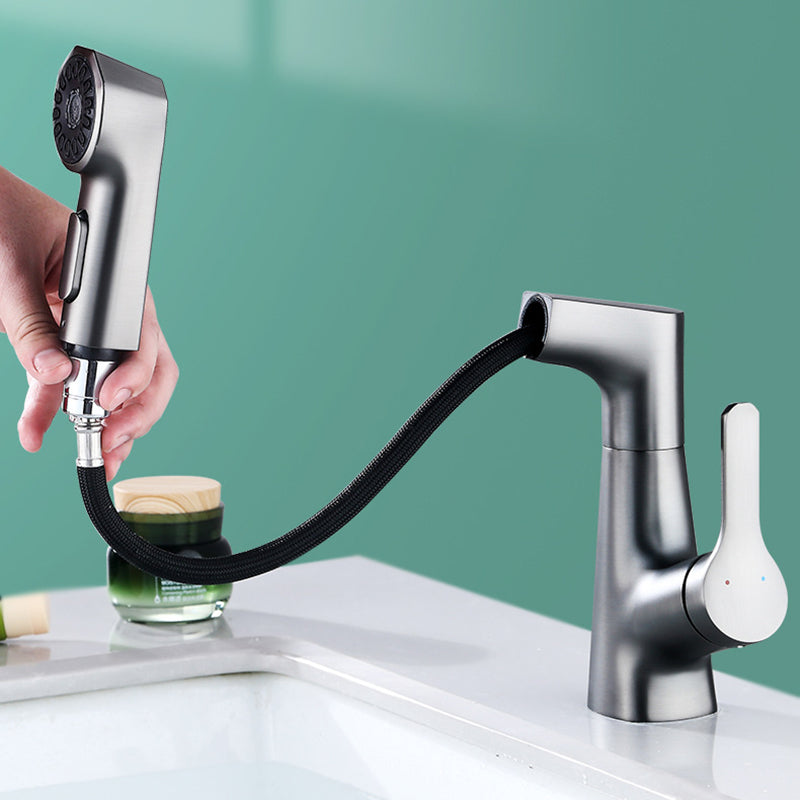 Norvo | Moderne Kran Solid Kobber Centerset Baderomskran