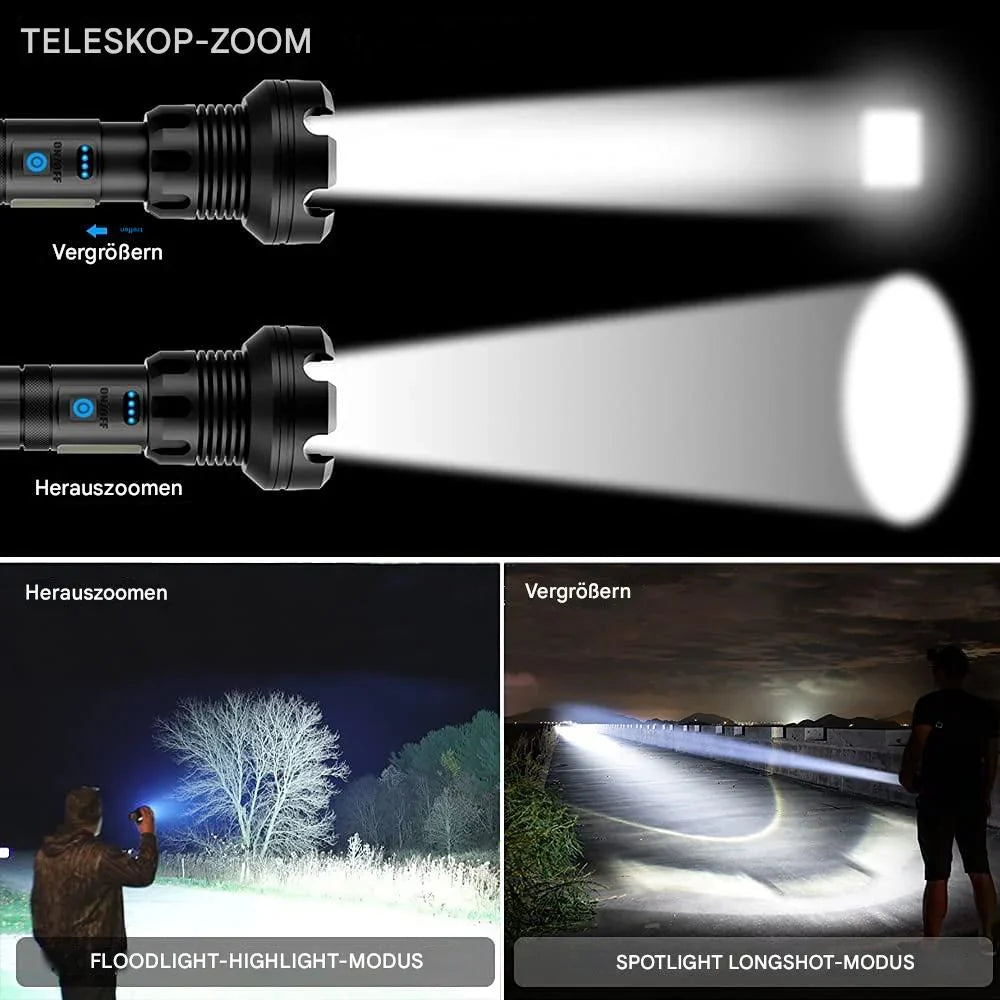 Norvo | Taklampa – LED-lampe med zoom og powerbank-funksjon