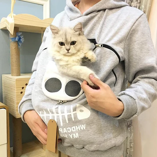 Norvo | Kattelsker Hoodie Kosepose - Perfekt Dyregave