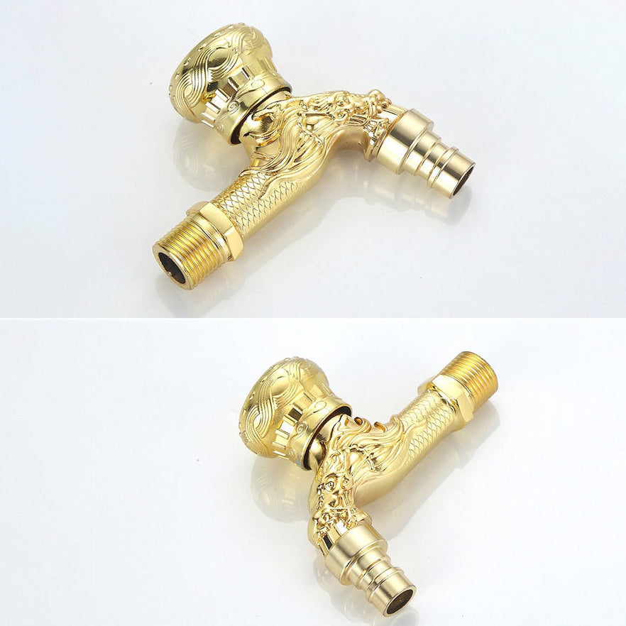 Norvo | Vintage Classic Faucet Water Lock Single Handle Dragon Engraving Wall Mounted Faucet