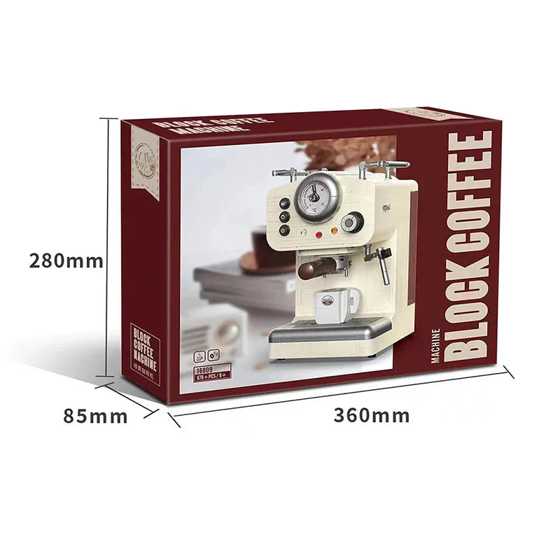 Norvo | 678PCS Kreativ Serie Klassisk Kaffemaskin Byggeklosser Automatisk Drikkemaskin Modell Byggeleker Gave til Barn