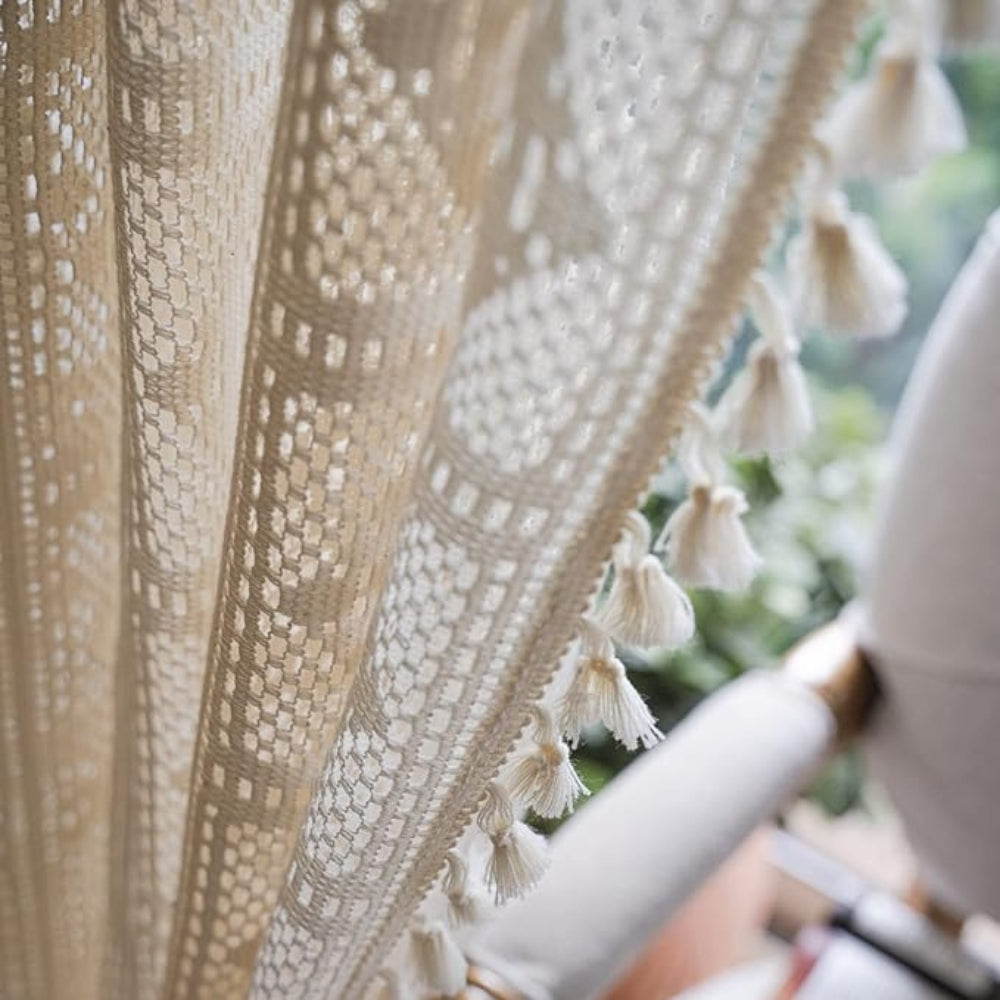 Norvo | Rhombus Rutet Diamantmønster Gardin