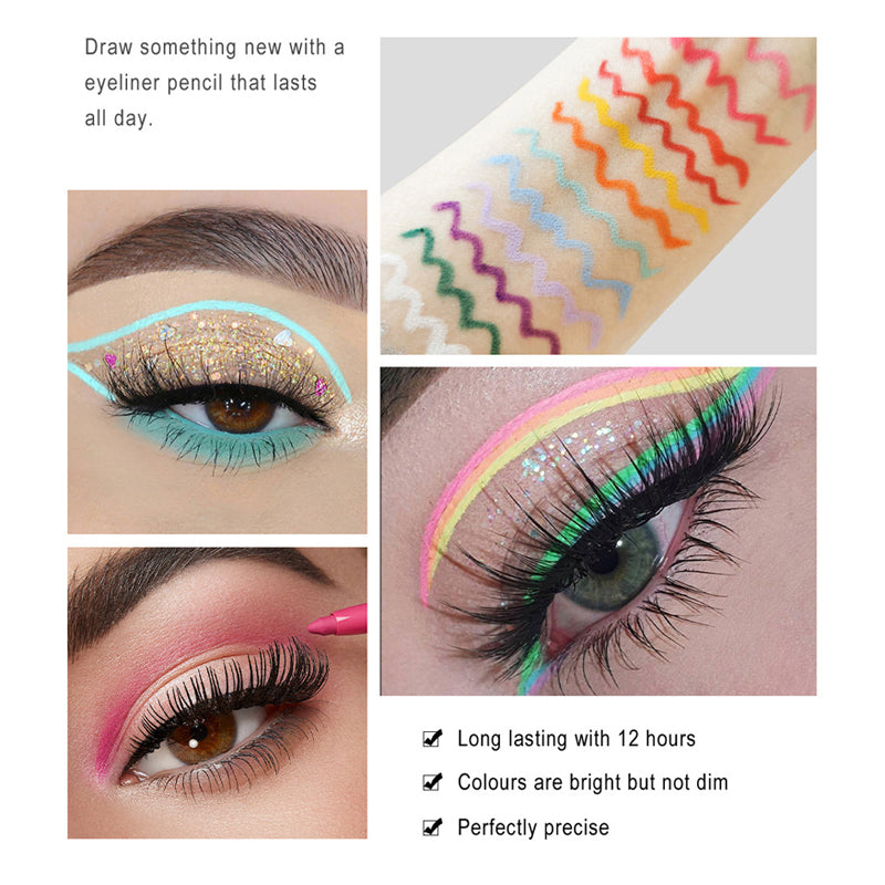 Norvo | 20 PCS Fargerik Eyeliner Blyant Sett