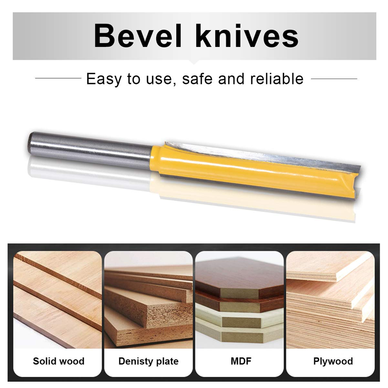 Norvo | 8MM Aksel Dobbel Rille Rett Fres