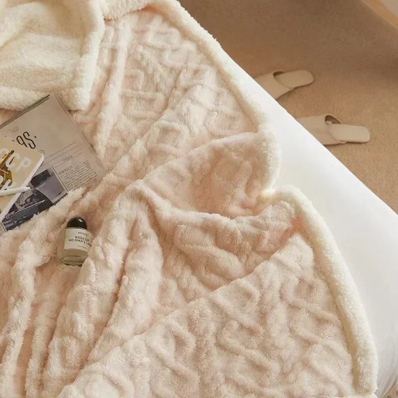 Norvo | Tykk Vinter Lammeull Kaste - WarmWool