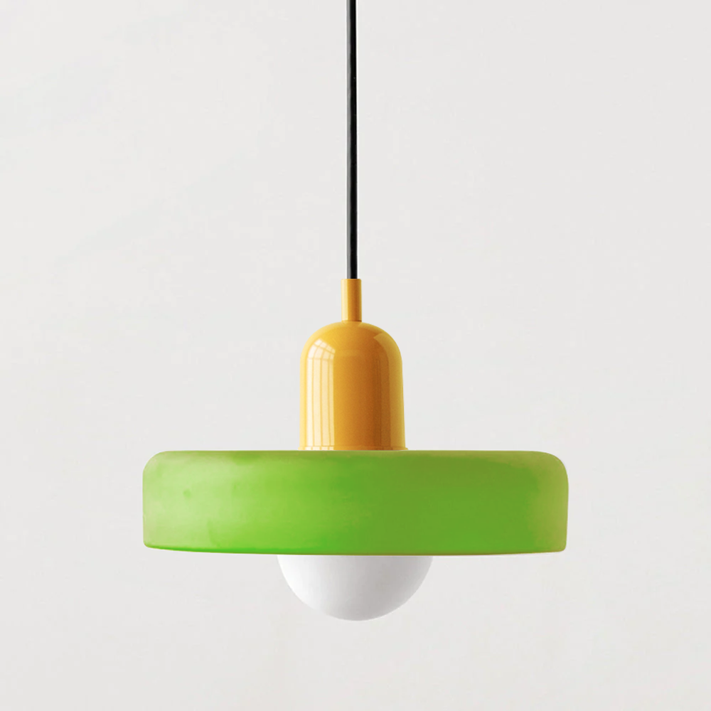 Norvo | Scandi Bauhaus Pendellampe – Stilig oransje taklampe for moderne rom