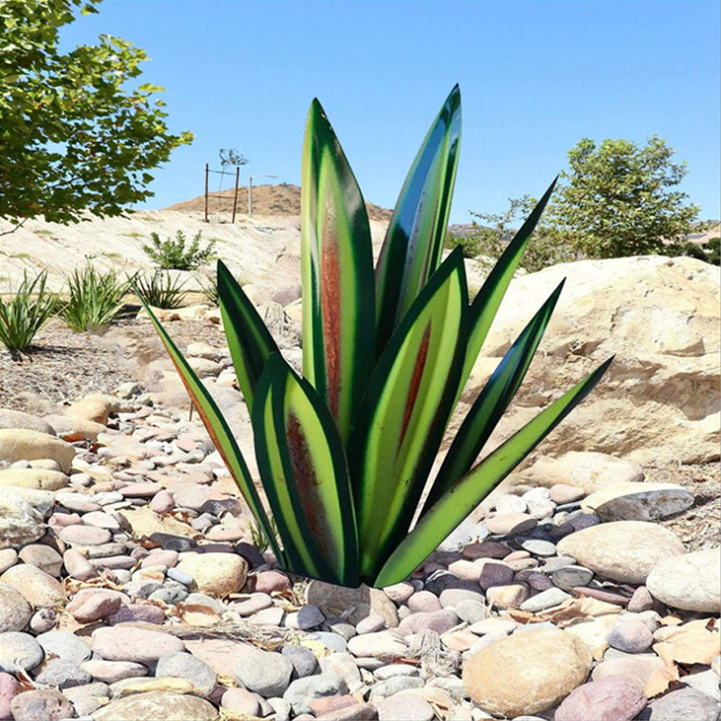 Norvo | Vanntett Solfylt Hage Agave Lampe som Dekorasjon
